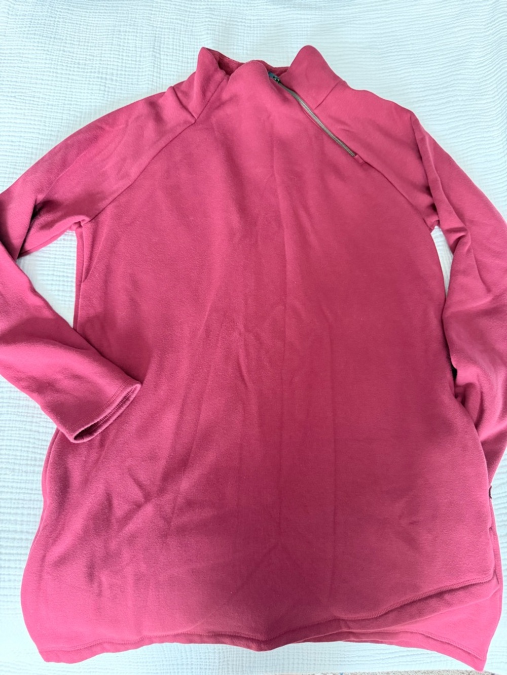 Athleta Red Karma Sweatshirt Dress (with pockets!)